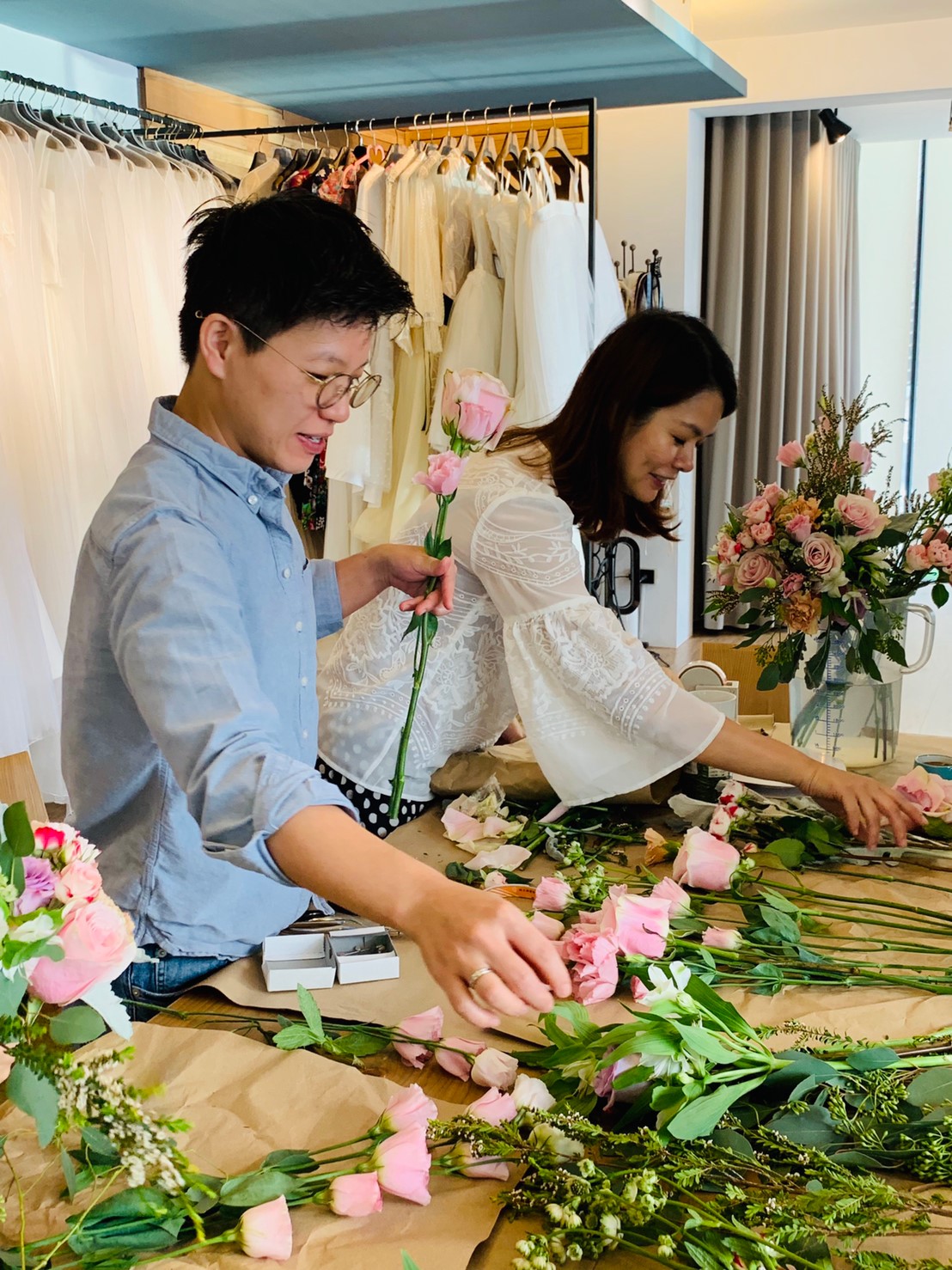 八田伴伴 手作禮服婚物所 - 手作課程 - 鮮花捧花