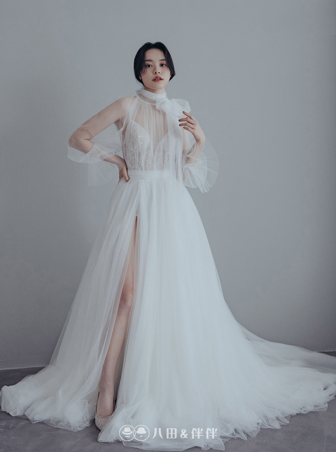 線上禮服 | Pollardi Collection | 西班牙手工婚紗 | A-V073
