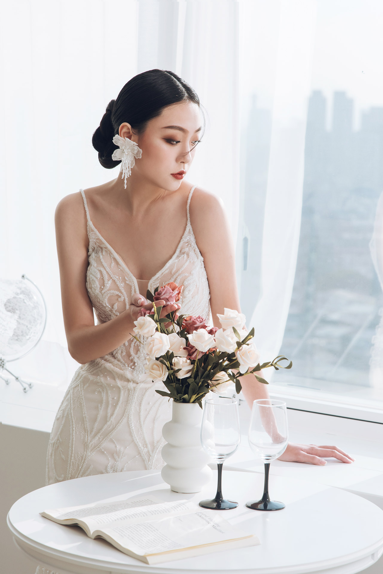 線上禮服 | Pollardi Collection | 西班牙手工婚紗 | A-V091 | 八田伴伴 手作禮服婚物所 - 自助婚紗 / 單租禮服