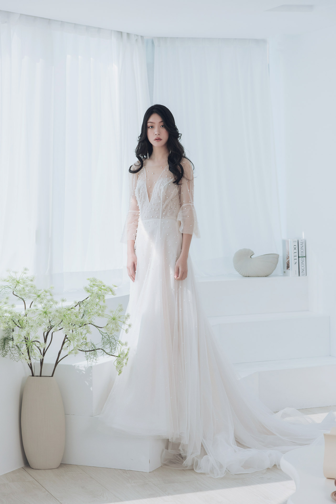 線上禮服 | Bride Collection | A-W050 | 攝影：田富生 Photography | 八田伴伴 手作禮服婚物所 - 台中婚紗工作室/單租禮服/自助婚紗攝影