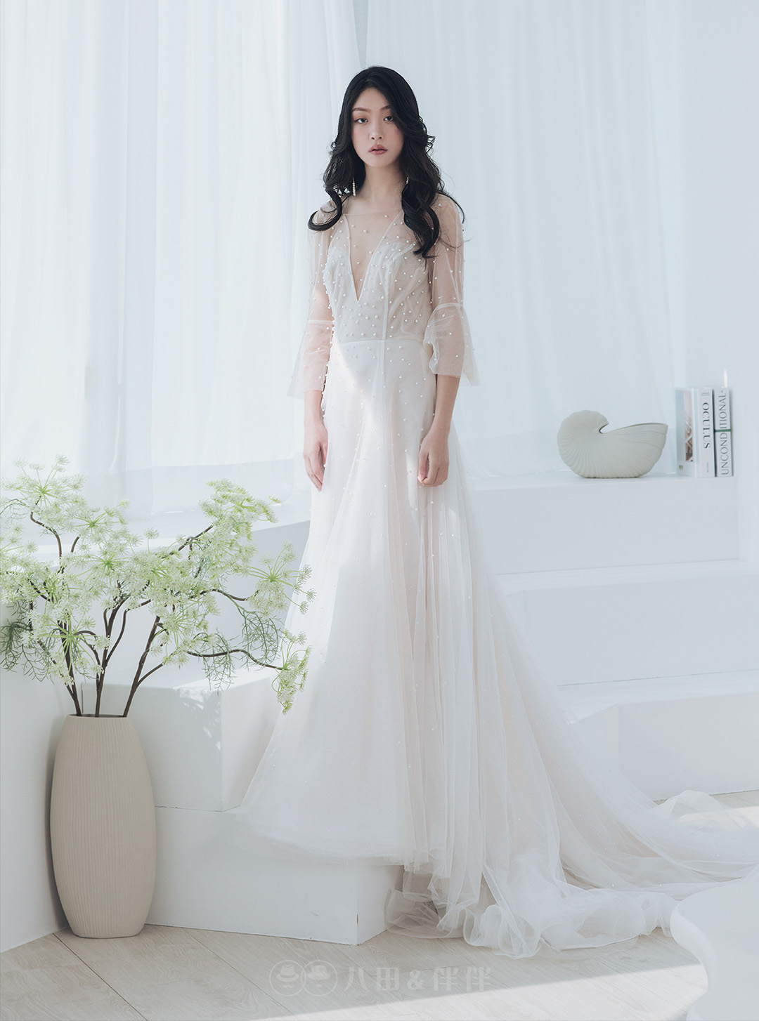 線上禮服 | Bride Collection | A-W050 | 攝影：田富生 Photography | 八田伴伴 手作禮服婚物所 - 台中婚紗工作室/單租禮服/自助婚紗攝影