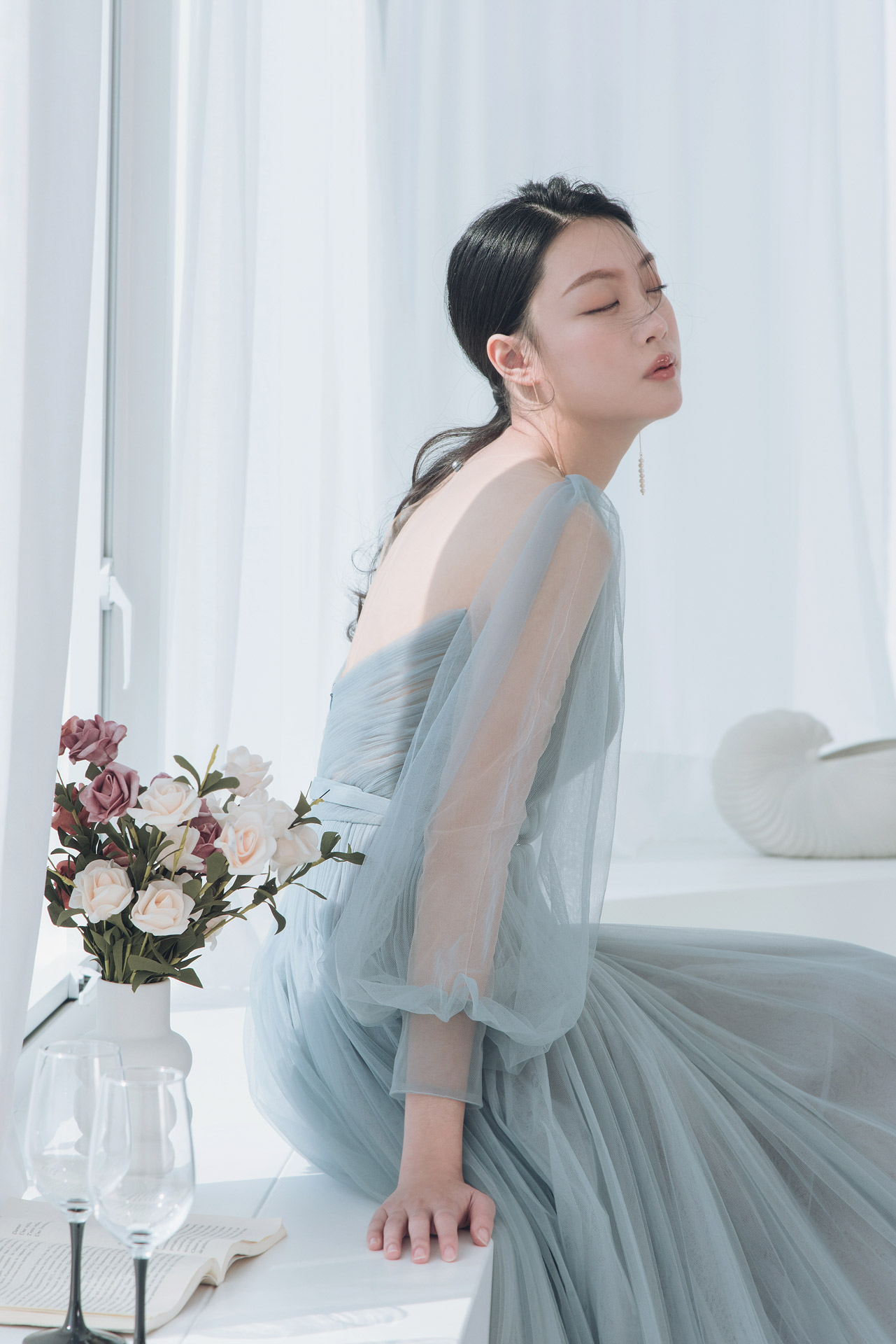 線上禮服 | Bride Collection | B-V076 | 攝影：田富生 Photography | 八田伴伴 手作禮服婚物所 - 台中婚紗工作室/單租禮服/自助婚紗攝影