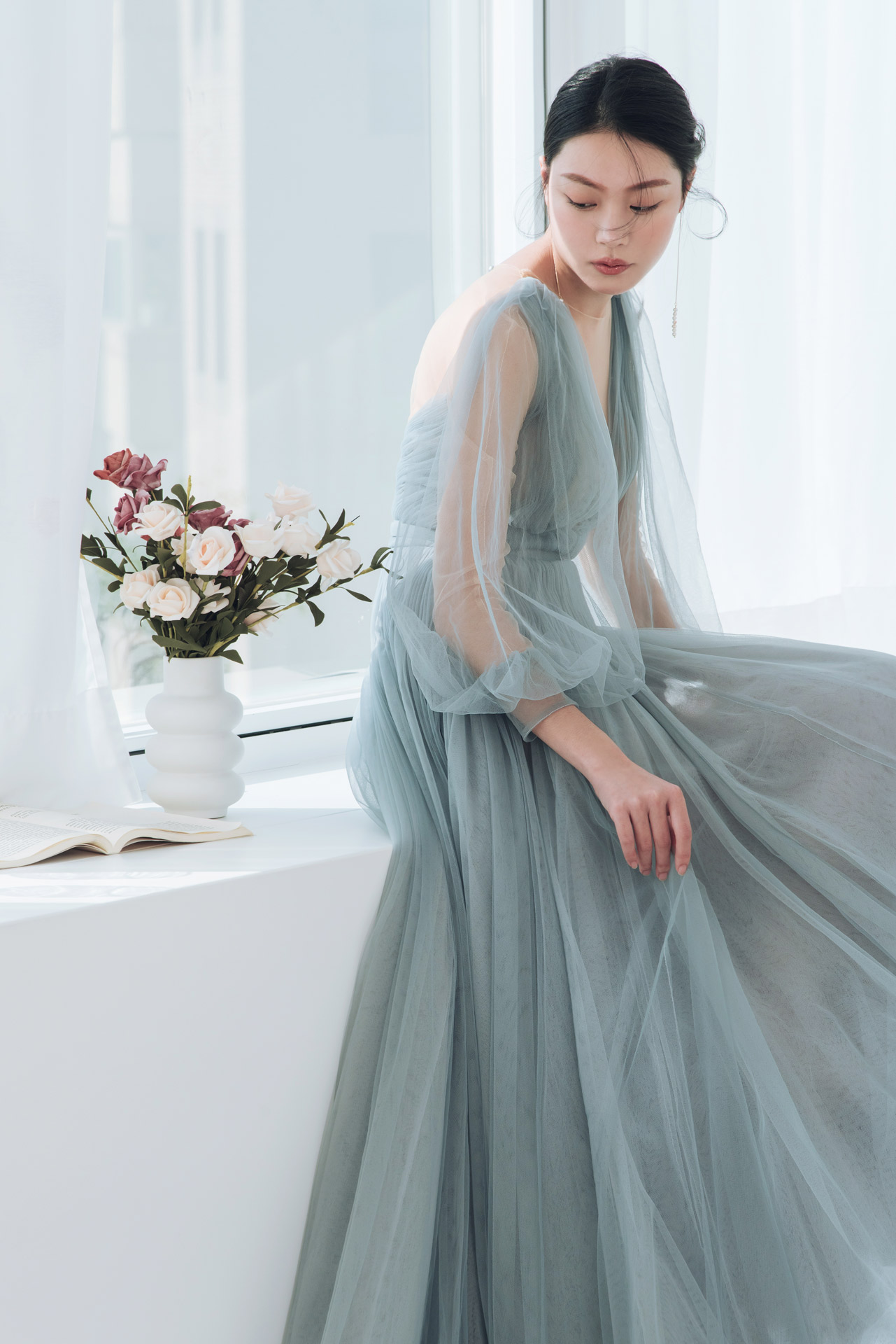 線上禮服 | Bride Collection | B-V076 | 攝影：田富生 Photography | 八田伴伴 手作禮服婚物所 - 台中婚紗工作室/單租禮服/自助婚紗攝影