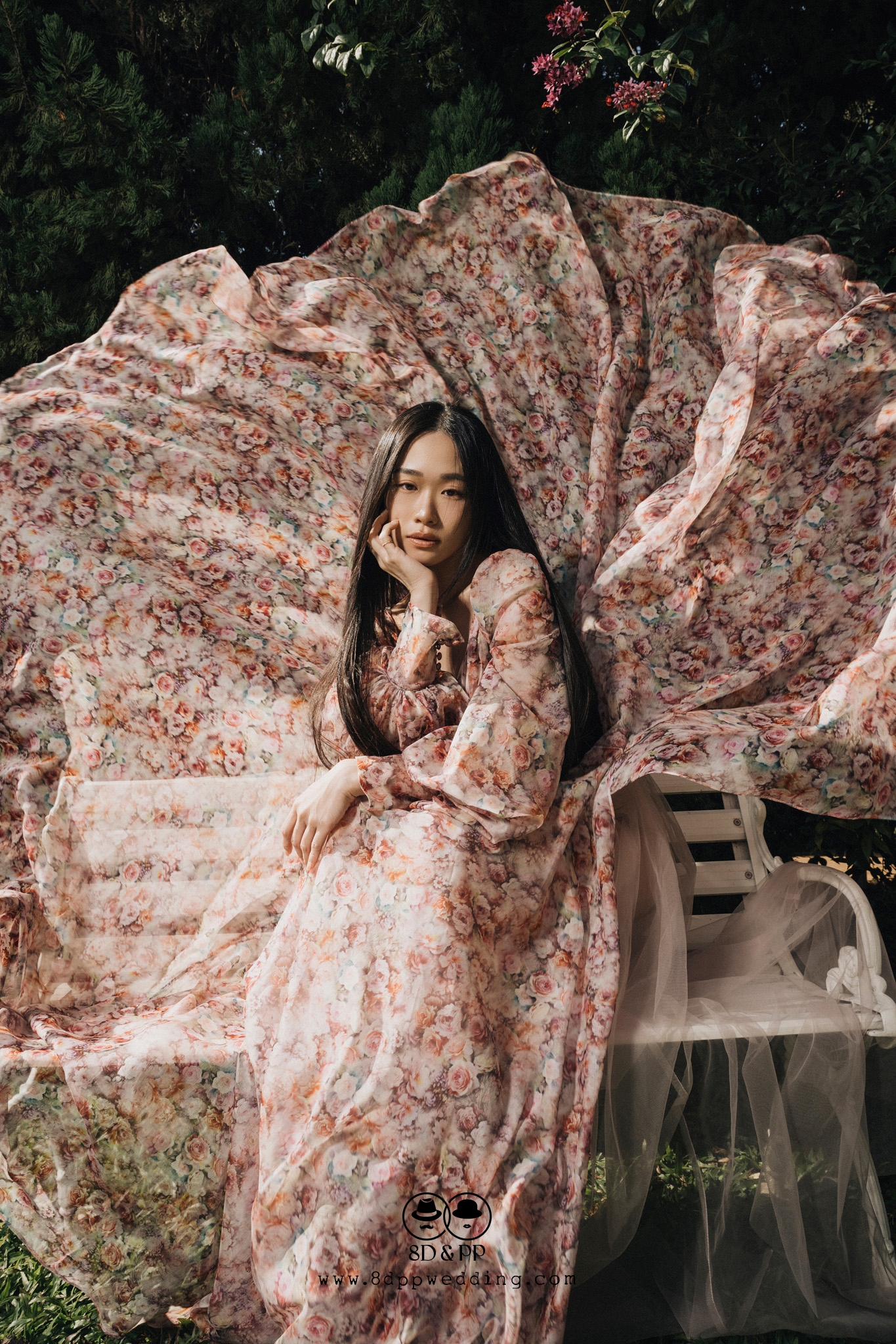 伴伴輕婚紗 | 輕奢法式印花設計禮服 | 手作系列 | 量身訂製 | 台中婚紗 | 八田伴伴 手作禮服婚物所