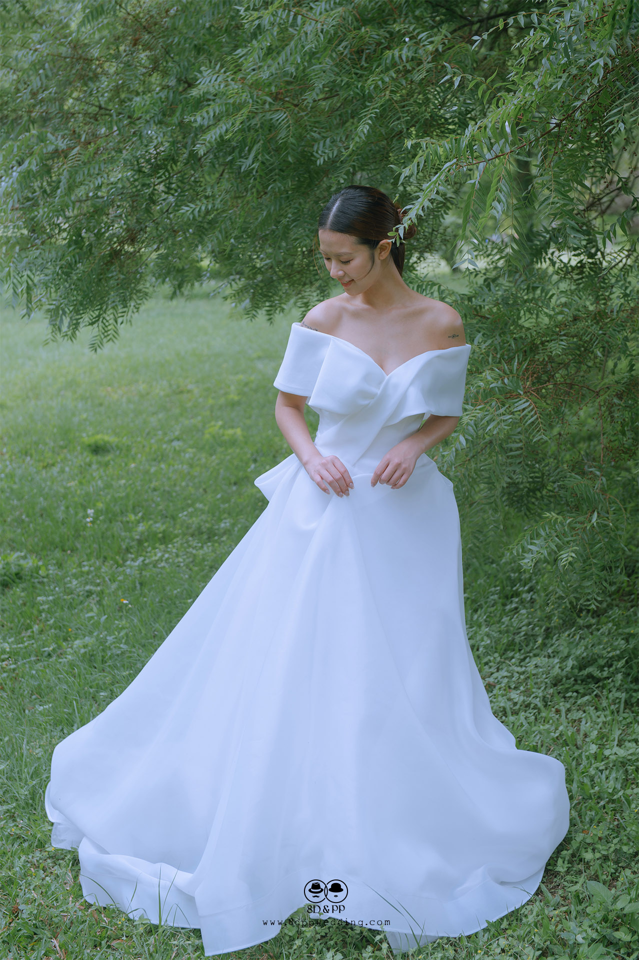 品牌婚紗 | 蝴蝶袖A-line婚紗 | 手作系列 | 量身訂製 | 台中婚紗 | 八田伴伴 手作禮服婚物所