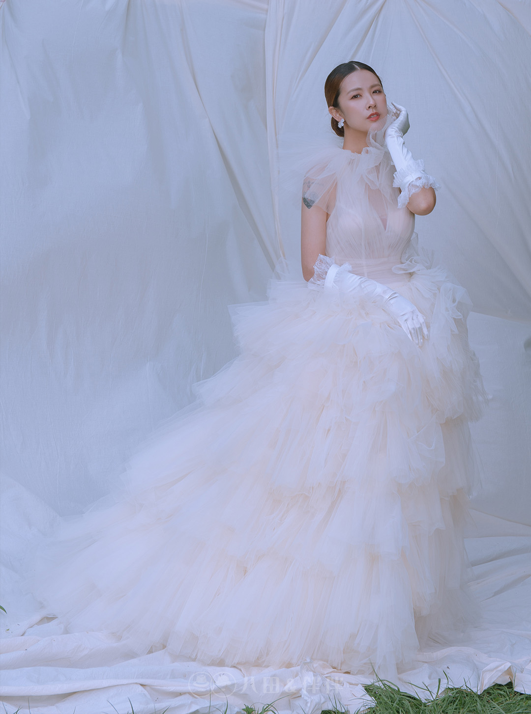 高級訂製款婚紗 | 奶杏蓬蓬裙禮服 | 禮服租借 | 量身訂製 | 台中婚紗 | 八田伴伴 手作禮服婚物所
