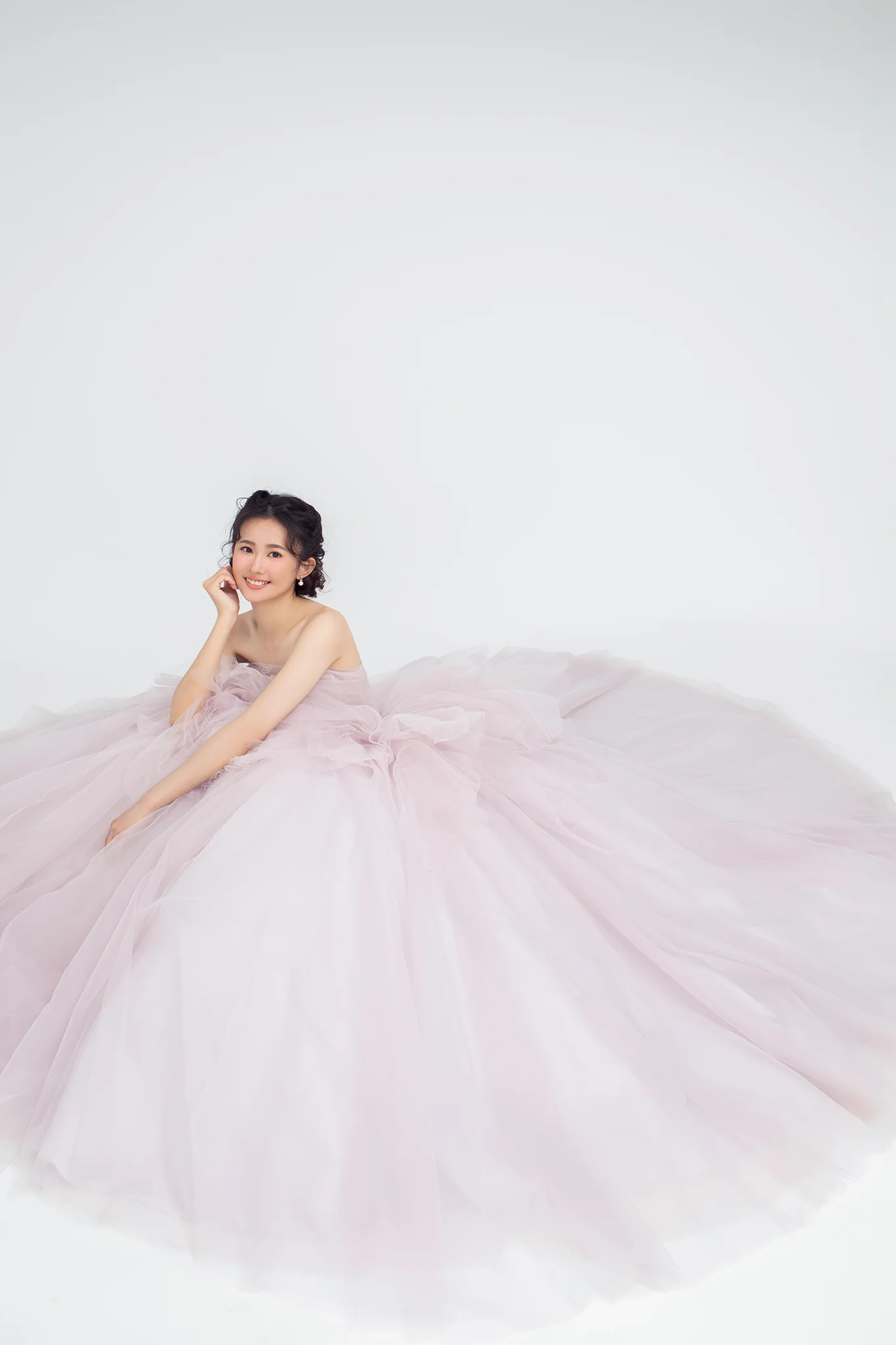 精品晚禮服 | 粉紫多層紗公主禮服 | 禮服租借 | 量身訂製 | 台中婚紗 | 八田伴伴 手作禮服婚物所