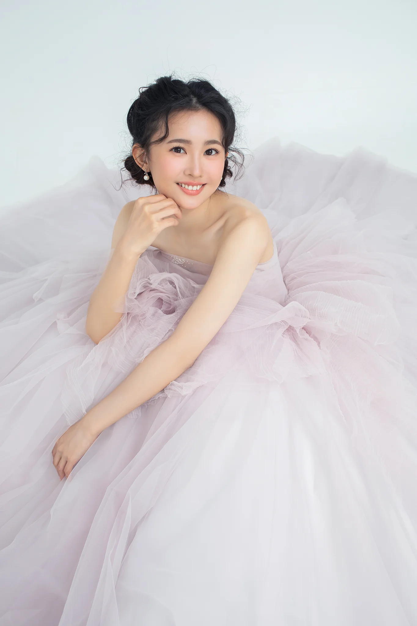 精品晚禮服 | 粉紫多層紗公主禮服 | 禮服租借 | 量身訂製 | 台中婚紗 | 八田伴伴 手作禮服婚物所