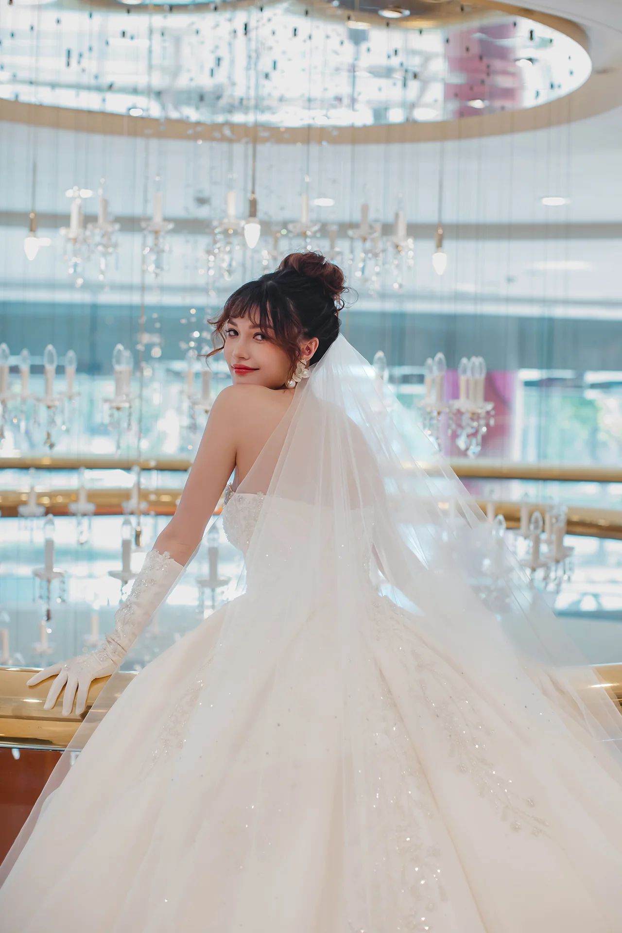 高級訂製款婚紗 | 厚緞立體珠繡宮廷蓬裙 | 禮服租借 | 量身訂製 | 台中婚紗 | 八田伴伴 手作禮服婚物所