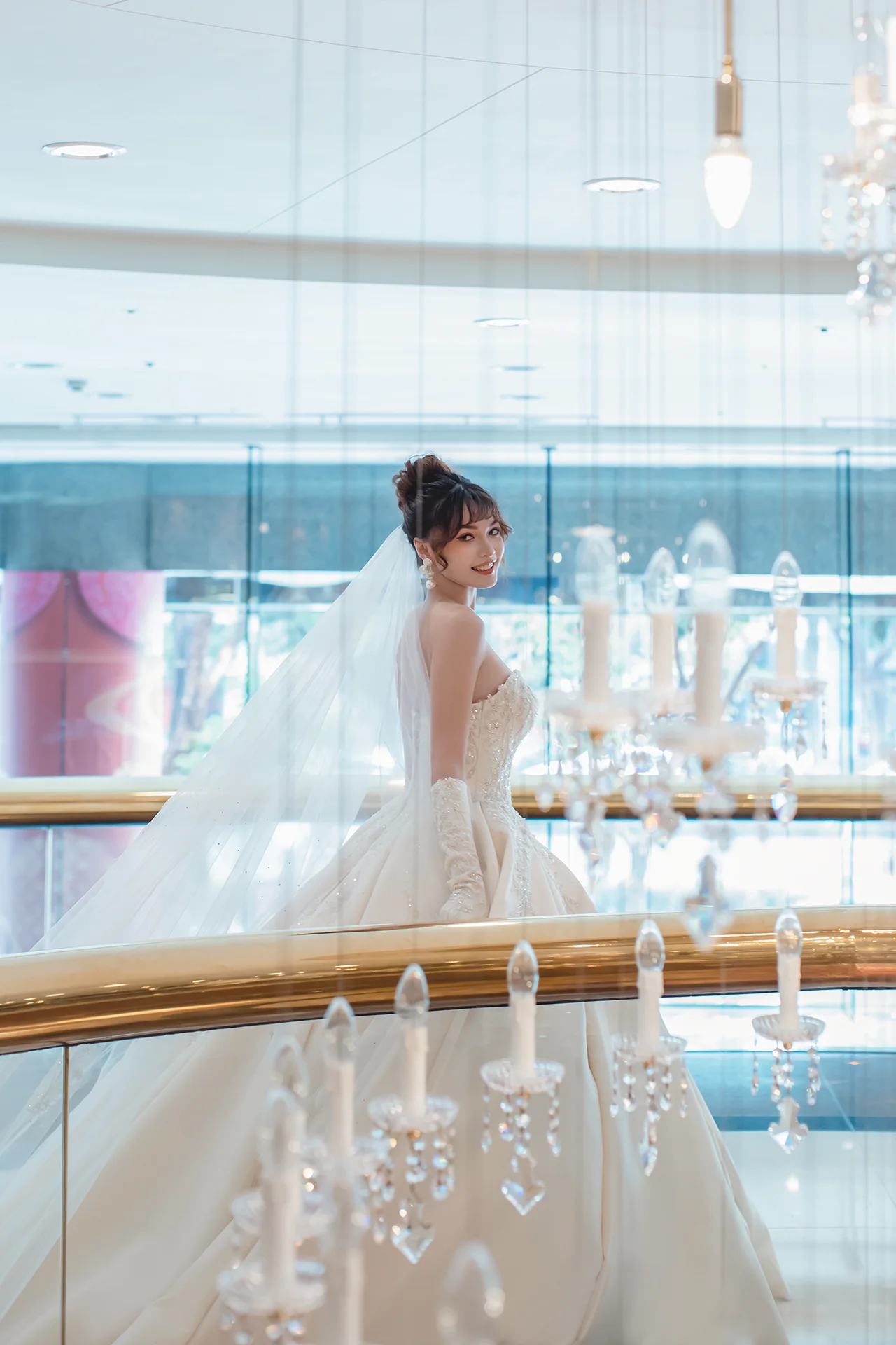 高級訂製款婚紗 | 厚緞立體珠繡宮廷蓬裙 | 禮服租借 | 量身訂製 | 台中婚紗 | 八田伴伴 手作禮服婚物所