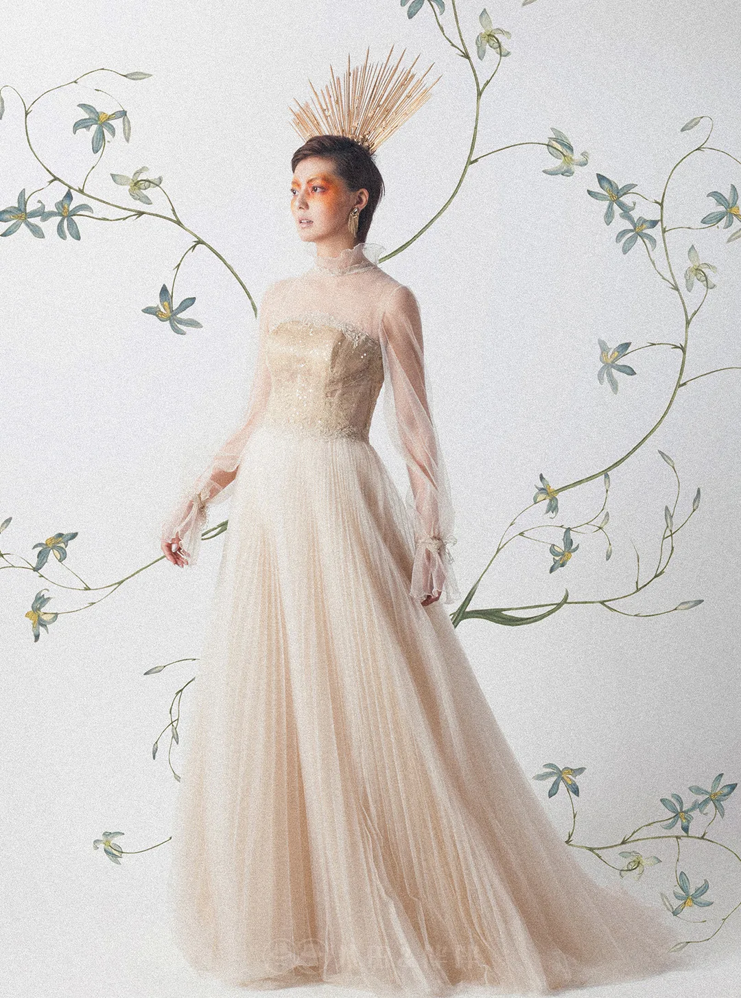 西班牙禮服 Pollardi | 手工訂製款 | 國際品牌 | 新款輕婚紗 | 美式婚紗 | 簡約魚尾婚紗 | 台中婚紗攝影 | 訂製禮服 | 八田伴伴 手作禮服婚物所